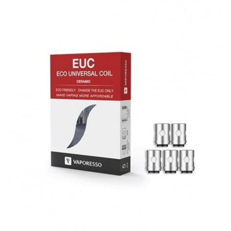 Résistances EUC - Vaporesso - Clapton/Ceramic/Meshed - Pack de 5 pièces