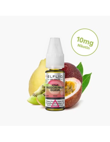 ElfLiq - Kiwi Passionfruit Guava - Sel De Nicotine - Elf Bar - 10 ml